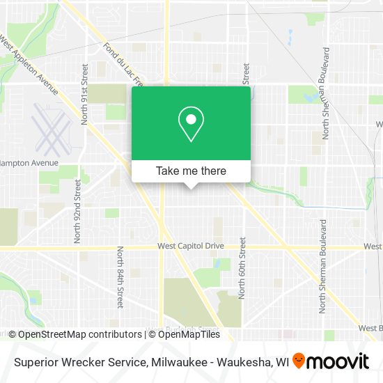 Mapa de Superior Wrecker Service