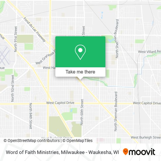 Word of Faith Ministries map