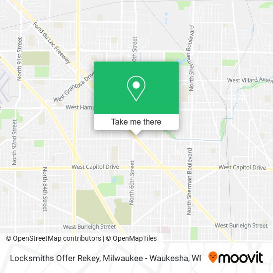 Locksmiths Offer Rekey map