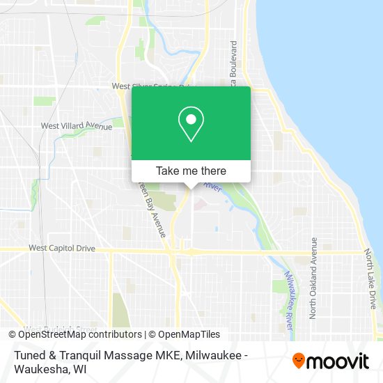 Mapa de Tuned & Tranquil Massage MKE