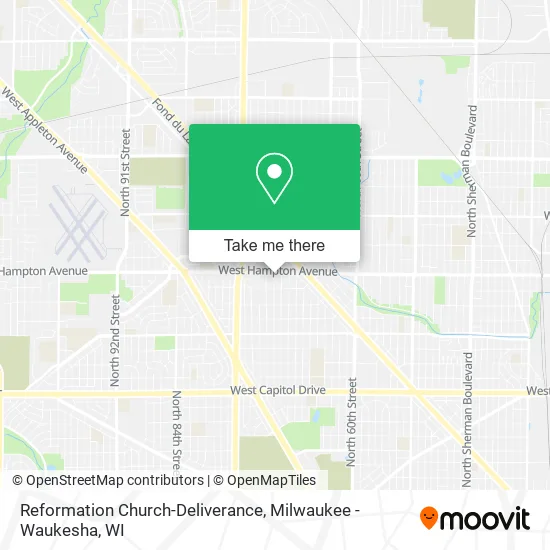 Mapa de Reformation Church-Deliverance