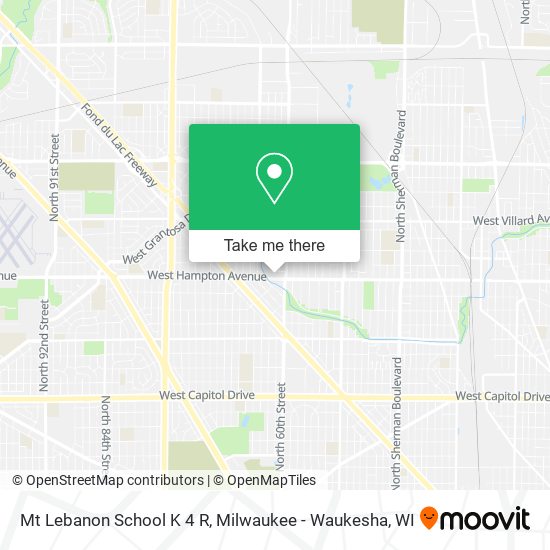 Mt Lebanon School K 4 R map