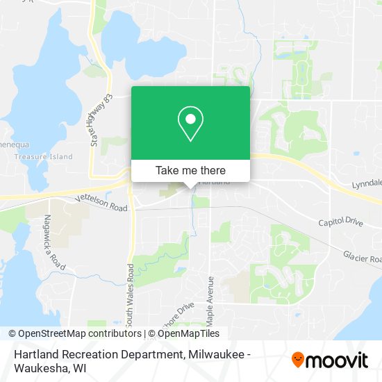 Hartland Recreation Department map