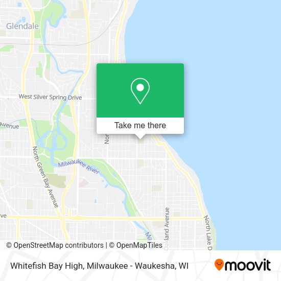 Whitefish Bay High map
