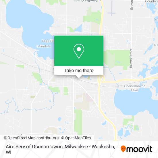 Aire Serv of Oconomowoc map