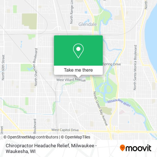 Chiropractor Headache Relief map
