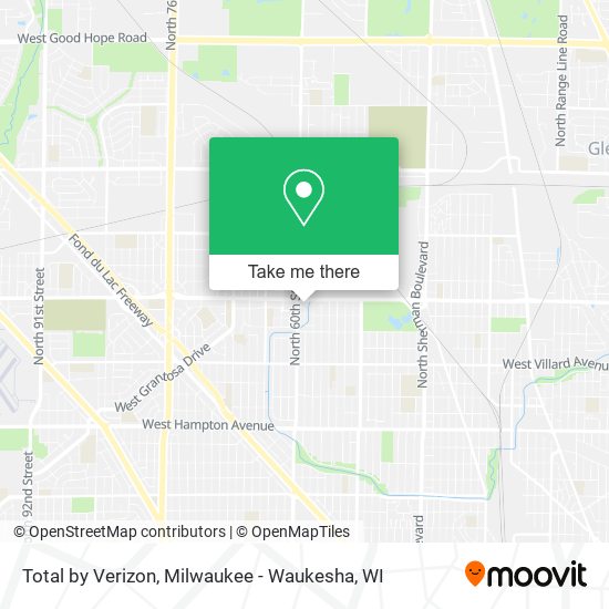 Total by Verizon map