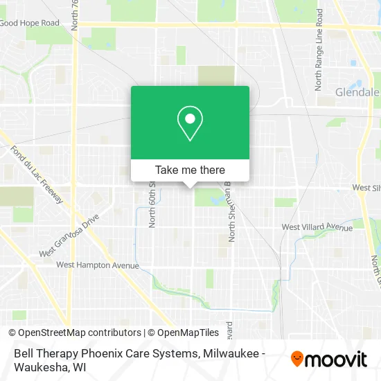 Mapa de Bell Therapy Phoenix Care Systems