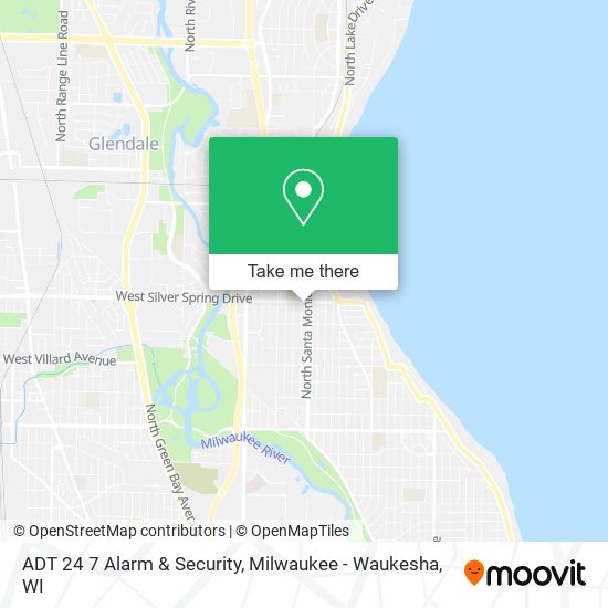 Mapa de ADT 24 7 Alarm & Security