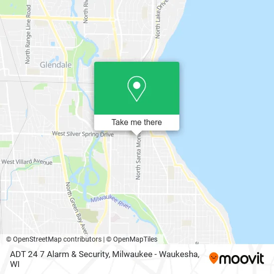 Mapa de ADT 24 7 Alarm & Security