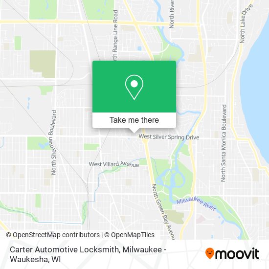 Carter Automotive Locksmith map