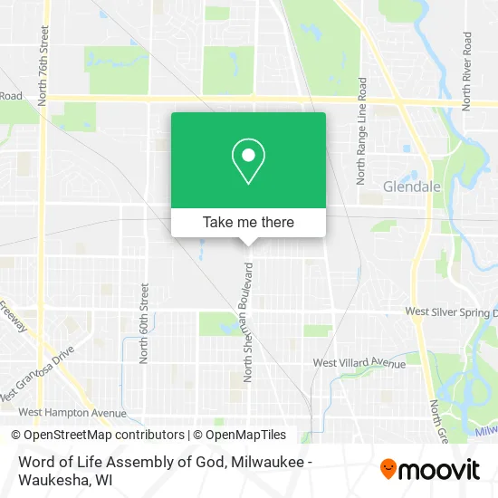 Mapa de Word of Life Assembly of God