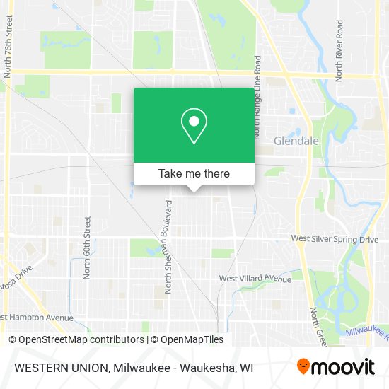 WESTERN UNION map