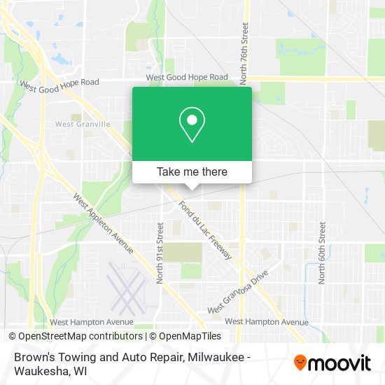 Mapa de Brown's Towing and Auto Repair