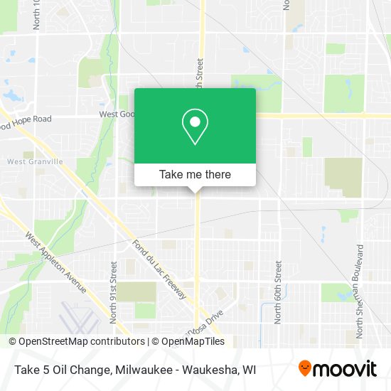 Mapa de Take 5 Oil Change