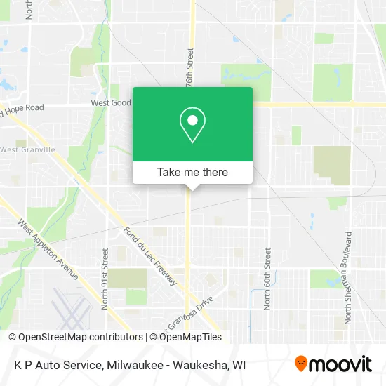 Mapa de K P Auto Service