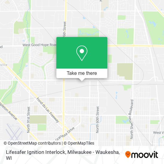 Lifesafer Ignition Interlock map