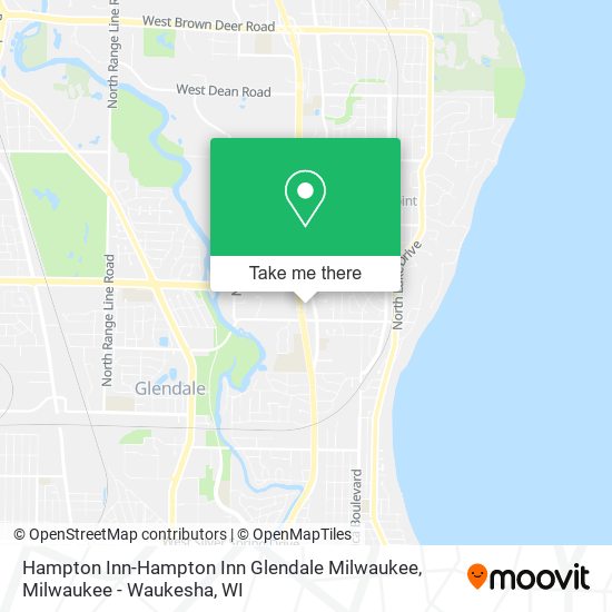 Mapa de Hampton Inn-Hampton Inn Glendale Milwaukee