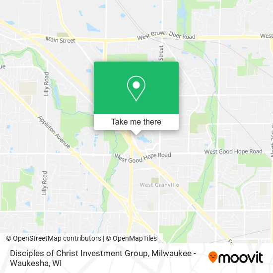 Mapa de Disciples of Christ Investment Group
