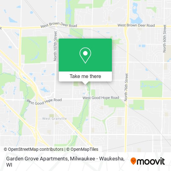 Mapa de Garden Grove Apartments