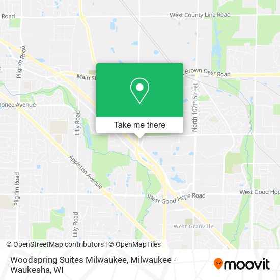 Woodspring Suites Milwaukee map