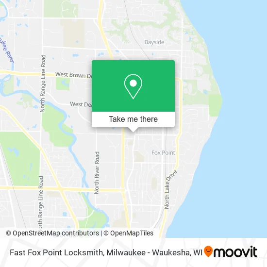 Mapa de Fast Fox Point Locksmith
