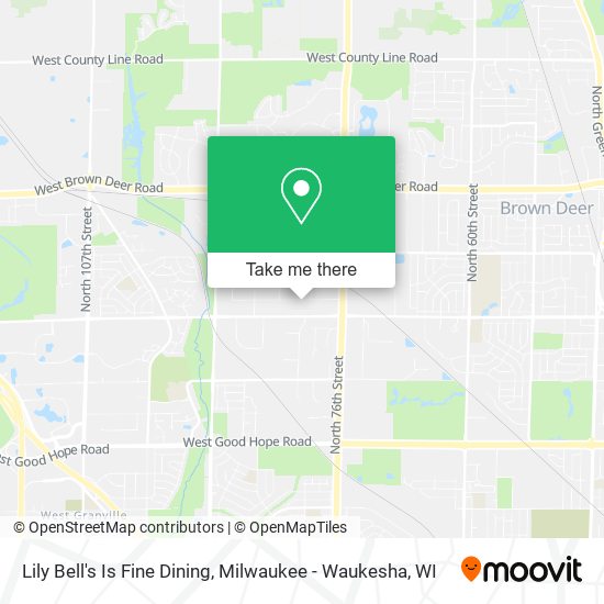 Lily Bell's Is Fine Dining map