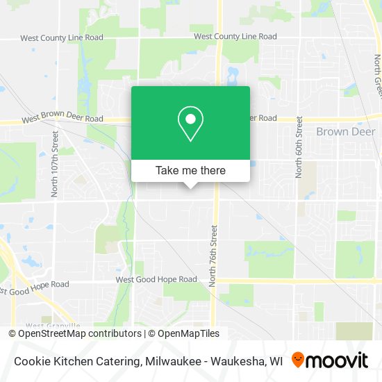 Cookie Kitchen Catering map
