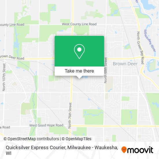 Quicksilver Express Courier map
