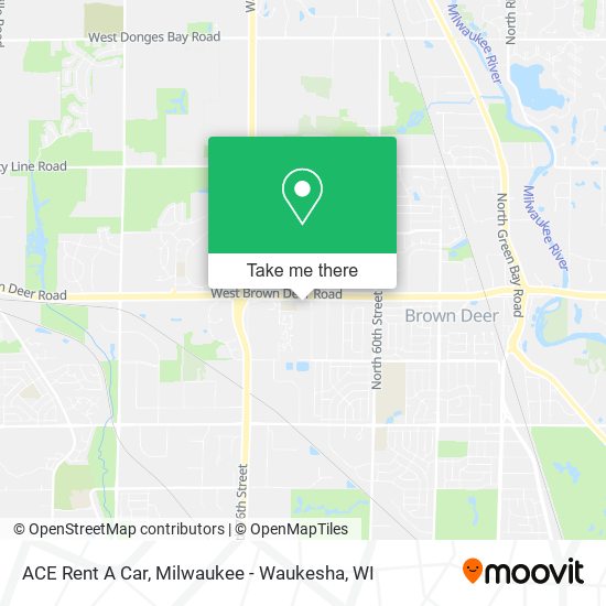 ACE Rent A Car map