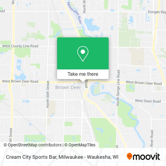 Cream City Sports Bar map