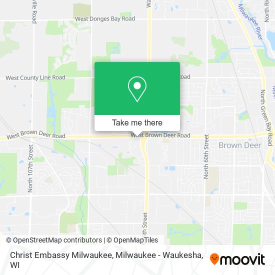 Mapa de Christ Embassy Milwaukee