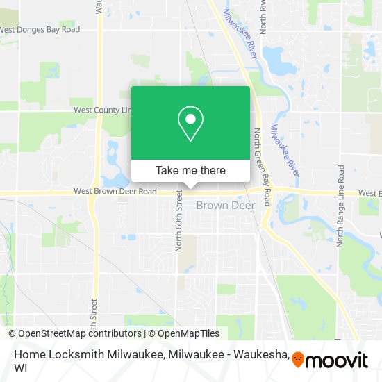 Mapa de Home Locksmith Milwaukee