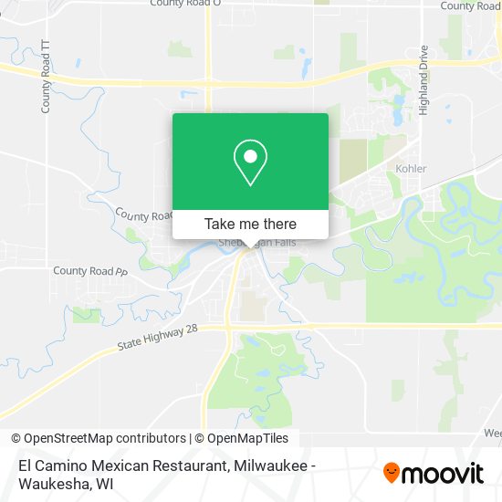 Mapa de El Camino Mexican Restaurant