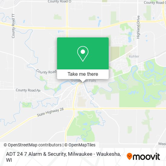 ADT 24 7 Alarm & Security map
