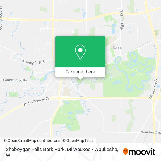 Sheboygan Falls Bark Park map