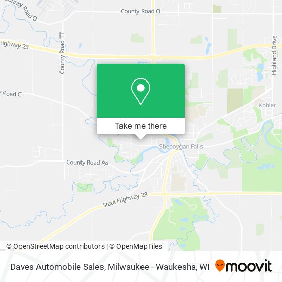 Daves Automobile Sales map