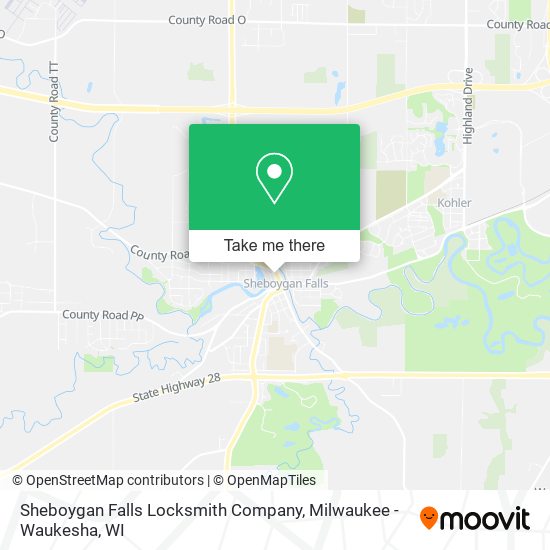 Mapa de Sheboygan Falls Locksmith Company
