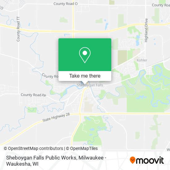 Sheboygan Falls Public Works map