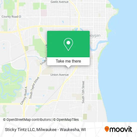Mapa de Sticky Tintz LLC