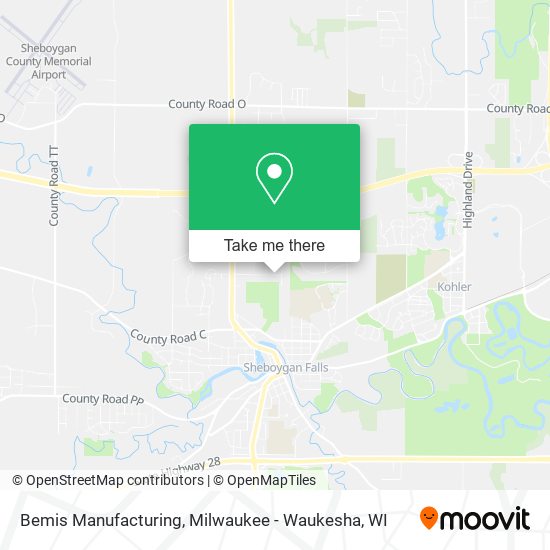 Bemis Manufacturing map