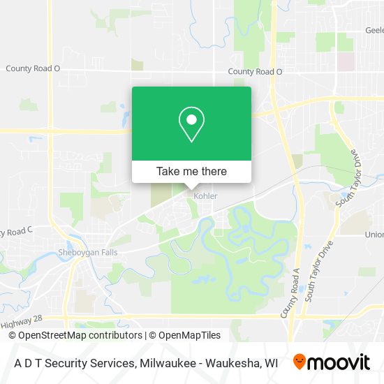 A D T Security Services map