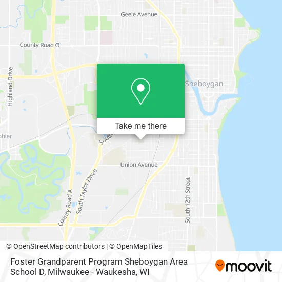 Mapa de Foster Grandparent Program Sheboygan Area School D