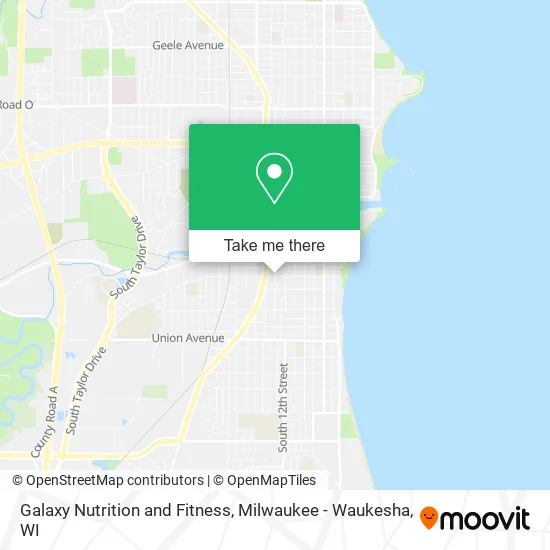 Mapa de Galaxy Nutrition and Fitness
