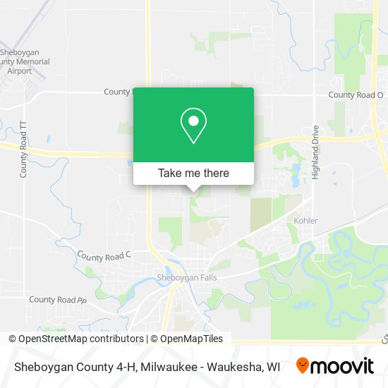 Sheboygan County 4-H map