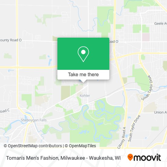 Toman's Men's Fashion map