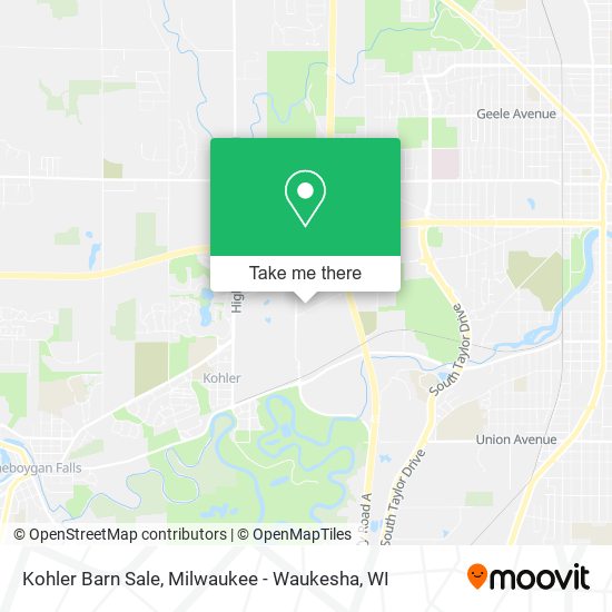 Kohler Barn Sale map