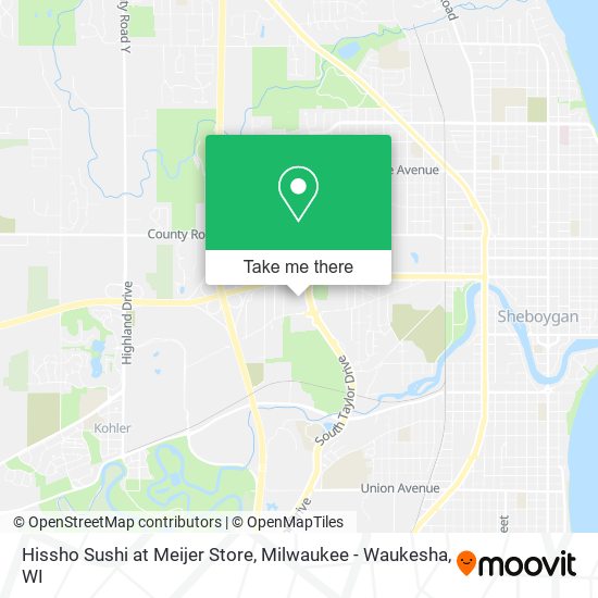 Hissho Sushi at Meijer Store map