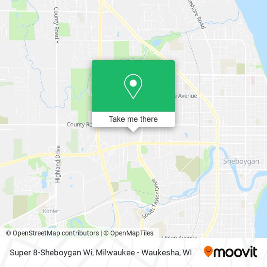 Mapa de Super 8-Sheboygan Wi