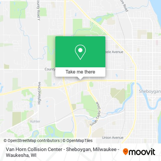 Van Horn Collision Center - Sheboygan map